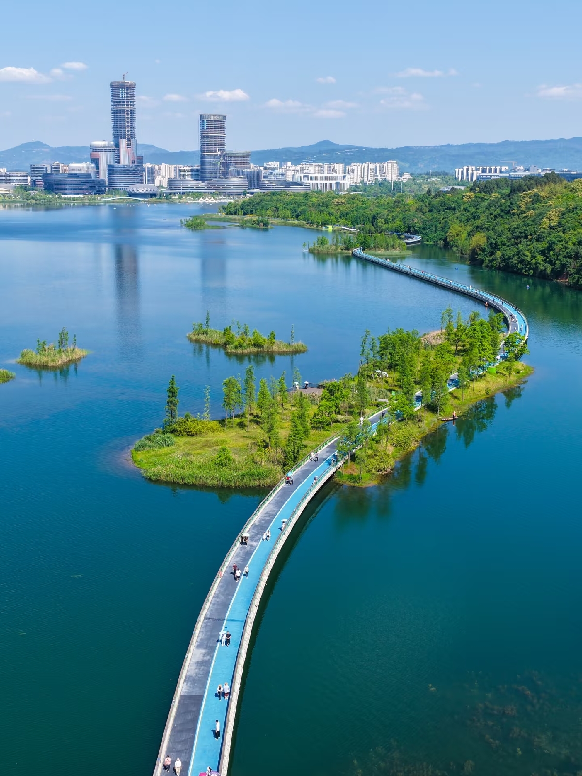 成都兴隆湖公园实拍图