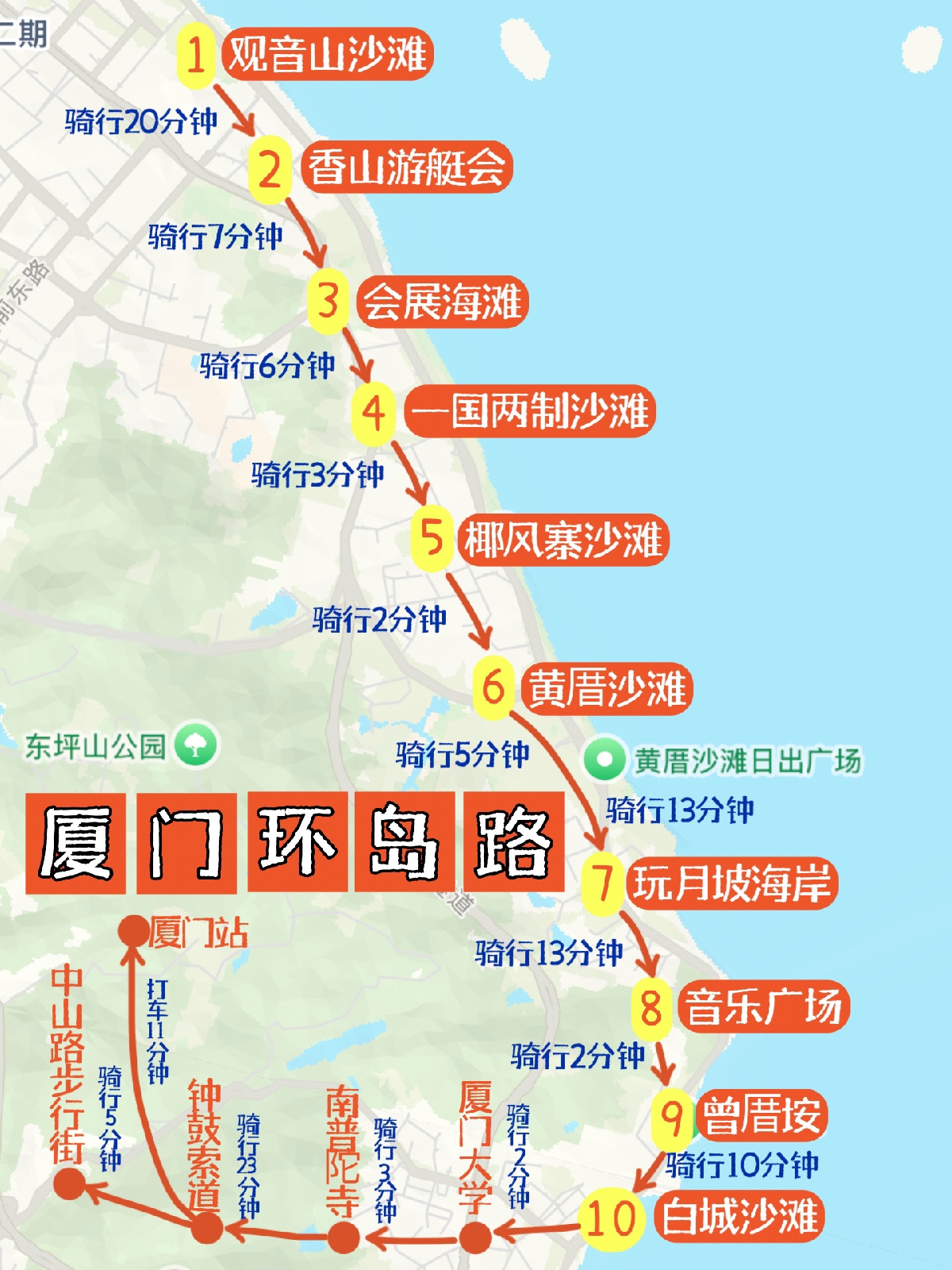 厦门环岛路实拍图