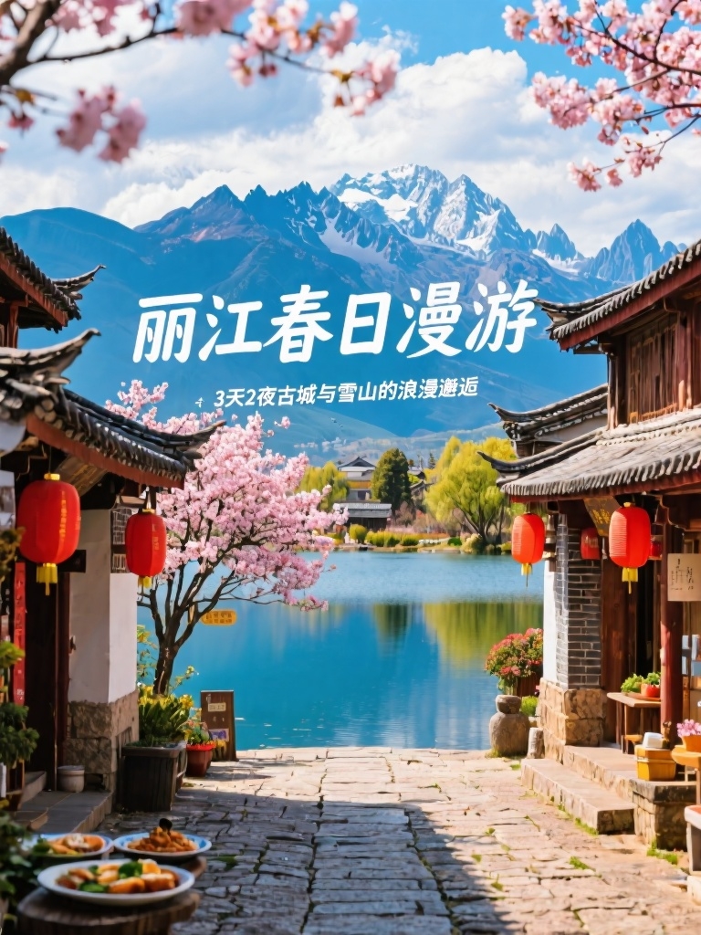 玉龙白沙古镇实拍图